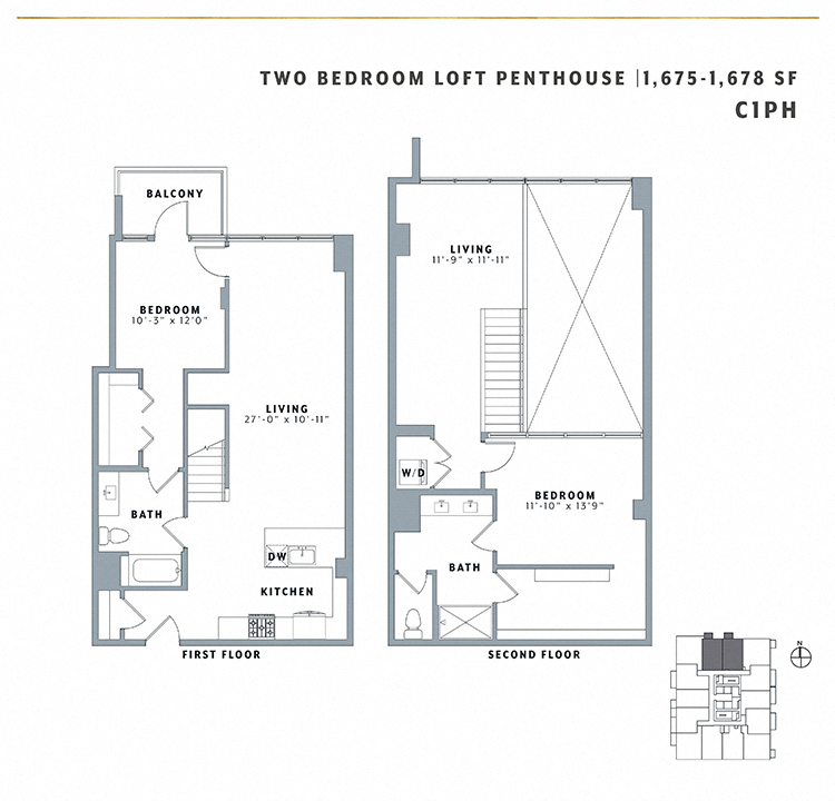 Two Bedroom Loft Penthouse C1PH Hallasan